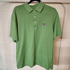 Green Bay Packers Cutter & Buck Polo Shirt Golf NFL Mens Size M‎ Embroidered